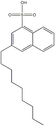 3-Nonyl-1-naphthalenesulfonic acid Struktur