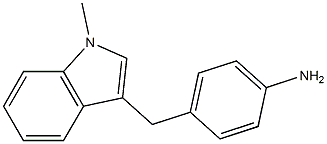 4-[(1-Methyl-1H-indol-3-yl)methyl]aniline Struktur