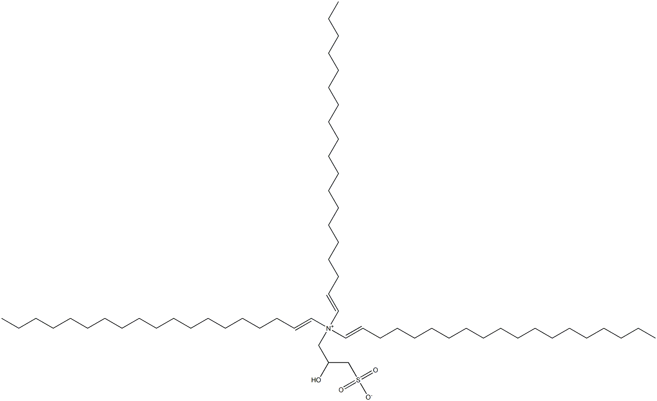 N,N-Di(1-nonadecenyl)-N-(2-hydroxy-3-sulfonatopropyl)-1-nonadecen-1-aminium Struktur