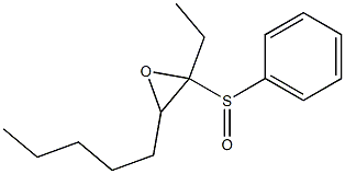 2-Ethyl-2-phenylsulfinyl-3-pentyloxirane Struktur