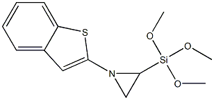 1-(Benzo[b]thiophen-2-yl)-2-trimethoxysilylaziridine Struktur