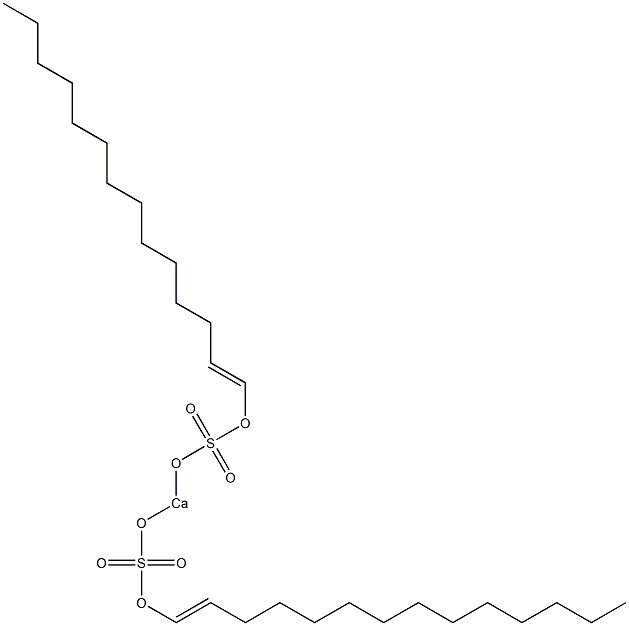 Bis[(1-tetradecenyl)oxysulfonyloxy]calcium Struktur