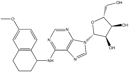 N-[[1,2,3,4-Tetrahydro-6-methoxynaphthalen]-1-yl]adenosine Struktur