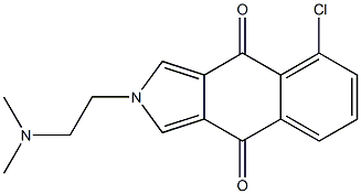 5-Chloro-2-(2-dimethylaminoethyl)-2H-benz[f]isoindole-4,9-dione Struktur