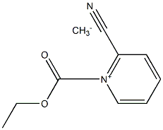 Cyano(ethoxycarbonyl)(pyridinium-1-yl)methaneide Struktur