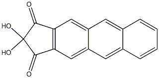 2,2-Dihydroxy-2H-cyclopent[b]anthracene-1,3-dione Struktur