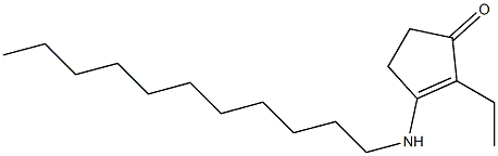 2-Ethyl-3-(undecylamino)-2-cyclopenten-1-one Struktur