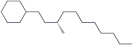 [S,(+)]-1-Cyclohexyl-3-methylundecane Struktur