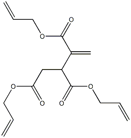 3-Butene-1,2,3-tricarboxylic acid tri(2-propenyl) ester Struktur