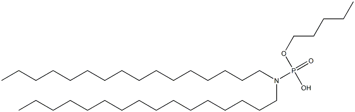 N,N-Dihexadecylamidophosphoric acid hydrogen pentyl ester Struktur