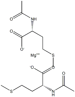 Bis[(R)-2-(acetylamino)-4-(methylthio)butanoic acid]magnesium salt Struktur