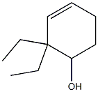 2,2-Diethyl-3-cyclohexen-1-ol Struktur