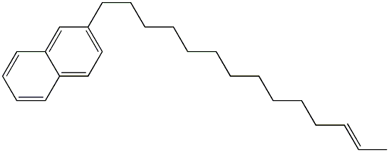 2-(12-Tetradecenyl)naphthalene Struktur