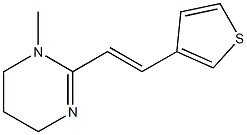 1-Methyl-2-[2-(3-thienyl)vinyl]-1,4,5,6-tetrahydropyrimidine Struktur