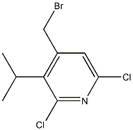 2,6-Dichloro-3-isopropyl-4-(bromomethyl)pyridine Struktur