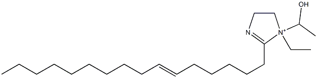 1-Ethyl-2-(6-hexadecenyl)-1-(1-hydroxyethyl)-2-imidazoline-1-ium Struktur