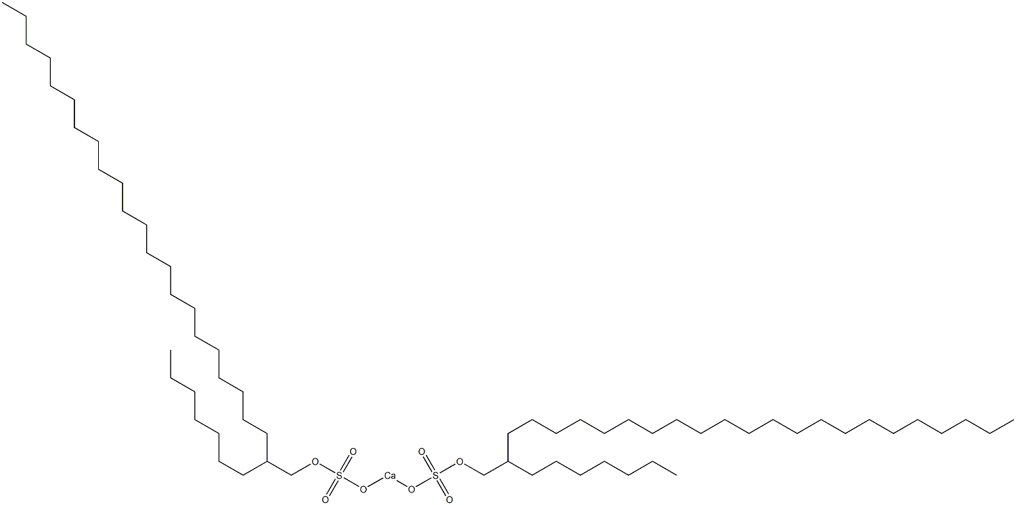 Bis(2-heptyltetracosyloxysulfonyloxy)calcium Struktur