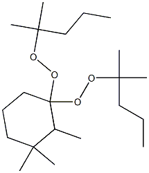 2,3,3-Trimethyl-1,1-bis(1,1-dimethylbutylperoxy)cyclohexane Struktur