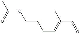 (E)-6-Acetoxy-2-methyl-2-hexenal Struktur