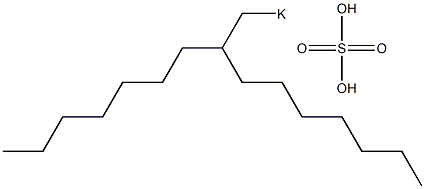 Sulfuric acid 2-heptylnonyl=potassium salt Struktur