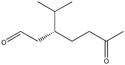 [R,(-)]-3-Isopropyl-6-oxoheptanal Struktur