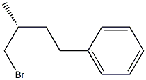 (+)-[(R)-4-Bromo-3-methylbutyl]benzene Struktur