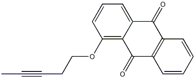 1-(3-Pentynyloxy)anthraquinone Struktur