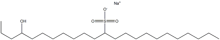 4-Hydroxytricosane-12-sulfonic acid sodium salt Struktur