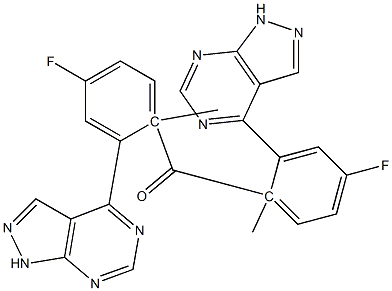 1-Methyl-1H-pyrazolo[3,4-d]pyrimidin-4-yl(4-fluorophenyl) ketone Struktur