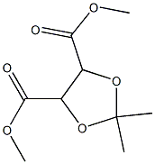 2-O,3-O-Isopropylidenetartaric acid dimethyl ester Struktur