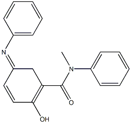 2-Hydroxy-5-(phenylimino)methyl-N-phenylbenzamide Struktur