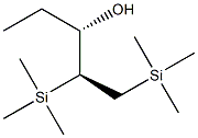 (2S,3S)-1,2-Bis(trimethylsilyl)pentan-3-ol Struktur