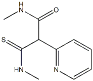 N-Methyl-2-methylcarbamoyl-2-(2-pyridyl)thioacetamide Struktur