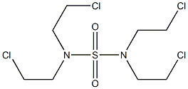 N,N,N',N'-Tetrakis(2-chloroethyl)sulfamide Struktur