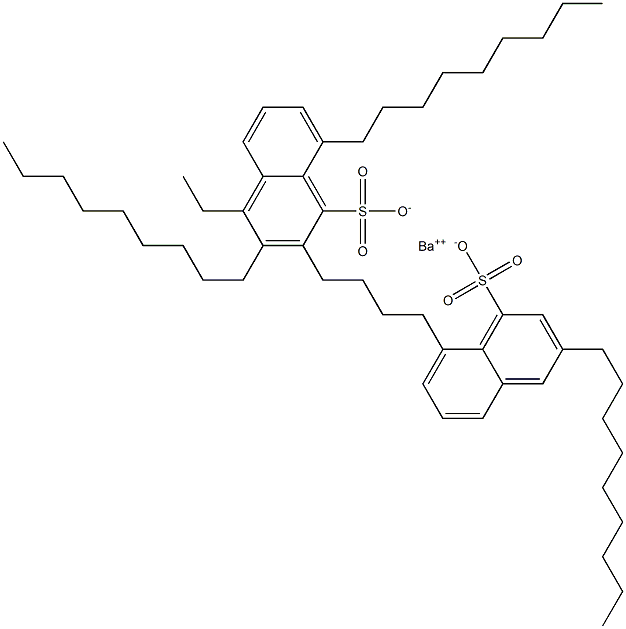 Bis(3,8-dinonyl-1-naphthalenesulfonic acid)barium salt Struktur