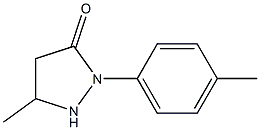 3-Methyl-1-(p-tolyl)pyrazolidin-5-one Struktur