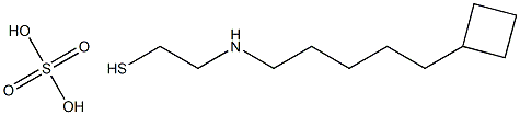 2-(5-Cyclobutylpentyl)aminoethanethiol sulfate Struktur