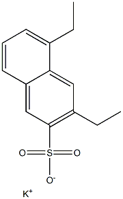 3,5-Diethyl-2-naphthalenesulfonic acid potassium salt Struktur