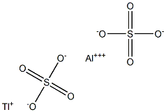 Aluminum thallium(I) sulfate Struktur