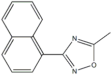 3-(1-Naphtyl)-5-methyl-1,2,4-oxadiazole Struktur