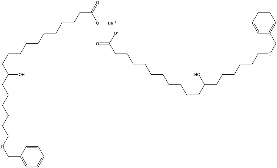 Bis(18-benzyloxy-12-hydroxystearic acid)barium salt Struktur