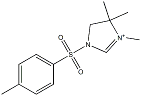 1-Tosyl-3,4,4-trimethyl-4,5-dihydro-1H-imidazole-3-ium Struktur