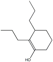 2,3-Dipropyl-1-cyclohexen-1-ol Struktur