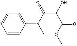 2-Hydroxy-3-(N-methyl-N-phenylamino)-3-oxopropionic acid ethyl ester Struktur