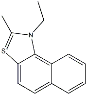 1-Ethyl-2-methylnaphtho[1,2-d]thiazol-3-ium Struktur