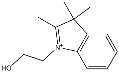 1-(2-Hydroxyethyl)-2,3,3-trimethyl-3H-indole-1-ium Struktur