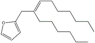 2-[(E)-2-Hexyl-2-nonenyl]furan Struktur