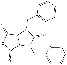 1,3-Dibenzyl-1,3,3a,6a-tetrahydro-2H-furo[3,4-d]imidazole-2,4,6-trione Struktur