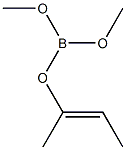 Boric acid dimethyl(E)-1-methyl-1-propenyl ester Struktur