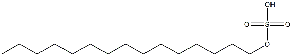 Sulfuric acid hydrogen pentadecyl ester Struktur